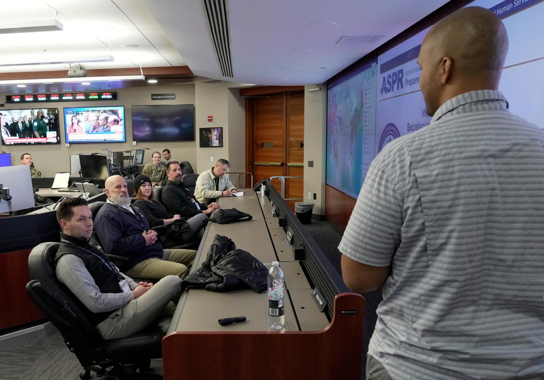 operations staff coordinating activities