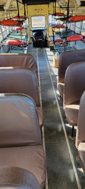 Interior of the AMBUBUS