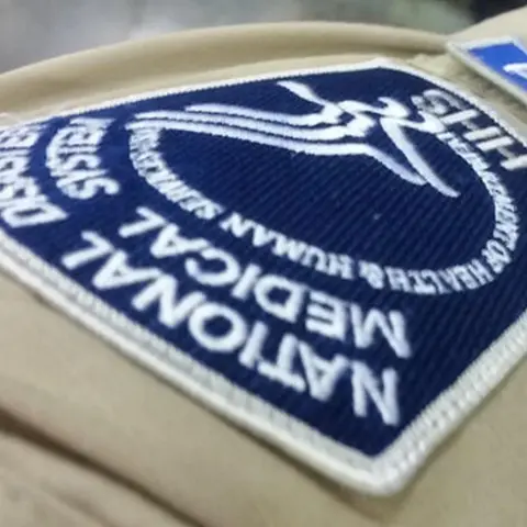 An image of the National Disaster Medical System uniform sleeve