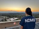 NDMS Worker Looking into sunset